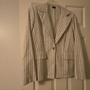 COCO + CARMEN Sydney Stripe Blazer in natural